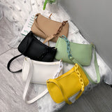 Xpoko Fashion Bags Candy Color Texture Dumpling Bag
