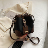Xpoko Fashion Bags Bucket PU Leather Handbag