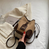 Xpoko Fashion Bags Bucket PU Leather Handbag