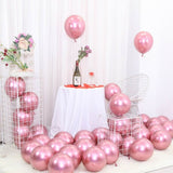 10/20/30Pcs 5/10/12inch Rose Gold Metal Balloon Happy Birthday Wedding Party Decoration Kids Boy Girl Adults Bride To Be Baloon