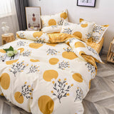 Xpoko back to school Floral design duvet cover pillowcase 3pcs 220x240, quilt cover blanket cover 200x200 ,single double king size bedding sets