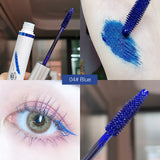 Xpoko 4 Color Thick Mascara Curling Lengthening Eye Lashe Waterproof Long-lasting Blue Pink Brown Fast Dry Mascara Eyes Makeup TSLM1