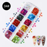 Xpoko Halloween Nail Halloween Nail Art Jewelry Glitter Sequins 3D Holographic  Skeleton Spider Pumpkin Bat Witch Ghost DIY Nail Art Nail Decoration