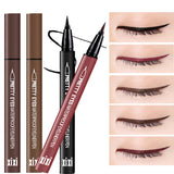 Xpoko Waterproof  Fast Dry Smooth Eyeliner Pencils 5 Colors Eyes Brown Black Red Color Pigments Liquid Eye Liner Pen Make Up Tools