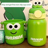 Back to school guide Cute Animal 316 Stainless Steel Thermos Water Bottle With Straw  550ml Tumbler Vacuum Flask Portable Thermos Bottle copo termico