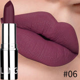 Xpoko 8 Colors Matte Lipstick Waterproof Long Lasting Velvet Sexy Non Sticky Cup Moisturizing Red Lipstick Women Lips Makeup Cosmetic