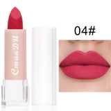Xpoko 15 Colors Matte Velvet Lipstick Natural Lasting Moisturizing Waterproof Non Sticky Cup Red Pink Lip Tint Women Makeup Cosmetics