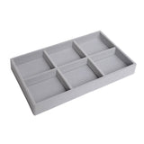 back to school Velvet Jewelry Display Tray Case Hot Sales Stackable Exquisite Jewellery Holder Portable Ring Earrings Organizer Box Necklace