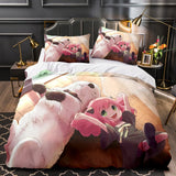 Xpoko back to school Anime SPY×FAMILY Anya Forger Comforter Bedding Sets Full Size Cartoon Duvet Cover Queen King Size Quilt Cover Pillowcase Set