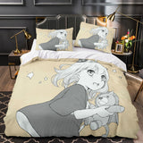 Xpoko back to school Anime SPY×FAMILY Anya Forger Comforter Bedding Sets Full Size Cartoon Duvet Cover Queen King Size Quilt Cover Pillowcase Set