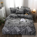 Xpoko back to school Nordic Style  Bedding Set, Duvet Cover Pillowcase 3pcs200x200,220x240 Quilt Cover, Geometric Patterns  King Size Bed Sets