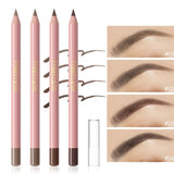 Xpoko Waterproof Wood Eyebrow Pencil Natural and Sweat-proof Long Lasting Easy To Wear  Black Brown Makeup Eyebrow Cosmetics 4 Color