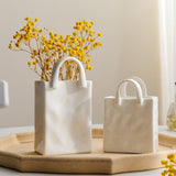 Xpoko home decor room decor bedroom decor office decor Nordic Porcelain Bag Shaped Vase