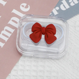 Xpoko Kawaii Bow Contact Lens Case Christmas Thanksgiving gifts