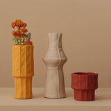 Xpoko Morandi Stitched Ceramic Vase