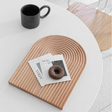 Xpoko Decorative Wavy Arch Wood Storage Tray