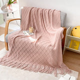 Xpoko Geometry Cozy Tassel Blanket