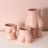 Xpoko Pink Girl Body Vase