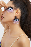 Xpoko Eye Pattern Plush Earrings Handmade