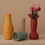 Xpoko Morandi Stitched Ceramic Vase