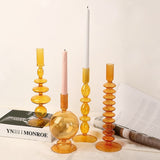 Xpoko Danish Pastel Colorful Layered Candle Stick