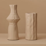 Xpoko Morandi Stitched Ceramic Vase