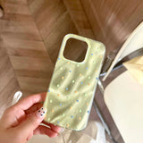 Xpoko Yellow Colorful Spots Summer Funda For Iphone 14ProMax 15 13 14Pro 11 15Pro 12 14 Pro Max 15ProMax 13Pro Sand INS Phone Case