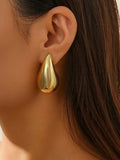 Xpoko Geometric Solid Color Earrings Accessories