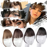 Xpoko Synthetic Natural Forehead Ins Hair Fake Fringes Air Bangs Wig Female Piece Real Comic Flush Bangs Invisible Wig