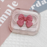 Xpoko Kawaii Bow Contact Lens Case Christmas Thanksgiving gifts