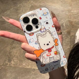 Xpoko Blue Plaid Westie Puppy Phone Case