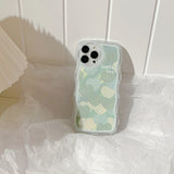 Xpoko Oil Painting Green Heart Phone Case