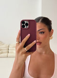 Xpoko Emory iPhone Case Burgundy