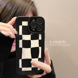 Xpoko Simple Lattice Phone Case Christmas Thanksgiving gifts