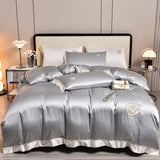 Xpoko - Modern 100S All Season Soft Bedding Sets with Flat Sheet Pillowcases