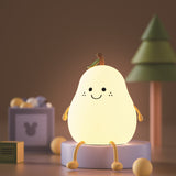 Xpoko Kawaii Cartoon Pear Night Light Christmas Thanksgiving gifts