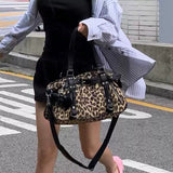 Xpoko Women Fashion Handbags Mujer Gothic Black Shoulder Bags Female Satchel Large Capacity Pink Handbag Purse Bag Bolsa Feminina Yk2