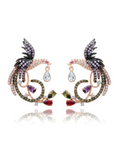 Xpoko Arrival Jewelry Clear Phoenix Stud Earrings