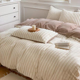 Xpoko Soft Rabbit Flannel Warm Bed Four Piece Sheet Set