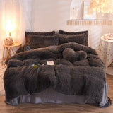 Xpoko Dreamy Winter Mink Fleece Bedsheet Set