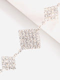 Xpoko Rhinestone Rhombus Body Chain Accessories