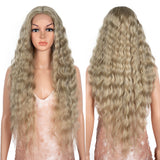 Xpoko Synthetic Lace Front Wig Baby Hair Wig Long Wavy 30 