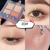 Xpoko 4 Colors Shine Eyeshadow Christmas Thanksgiving gifts