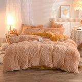 Xpoko Dreamy Winter Mink Fleece Bedsheet Set