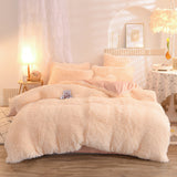 Xpoko Dreamy Winter Mink Fleece Bedsheet Set