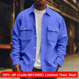 men winter outfits Autumn Men's Solid Color Basic Jacket plus Size Casual Korean Fashion Jacket MD5