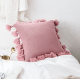 Xpoko Bohemian Knitted Pastel Color Pillowcase