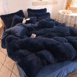 Xpoko Dreamy Winter Mink Fleece Bedsheet Set