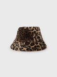 Xpoko Frankle Faux Fur Bucket Hat Leopard