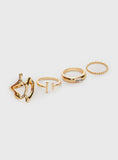 Xpoko Better Together Ring Set Gold